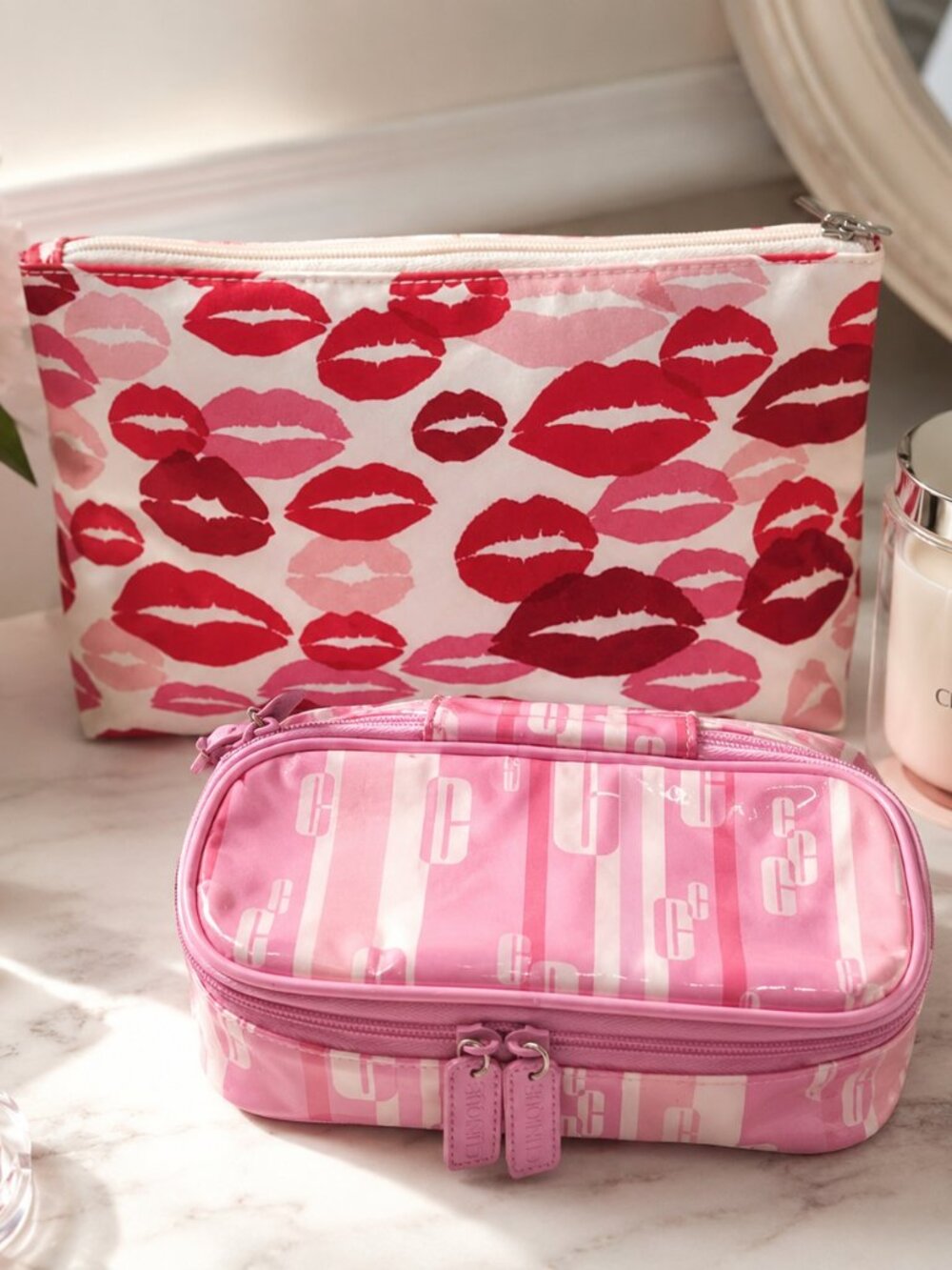 Clinique 2-Piece Cosmetic Travel Bags
